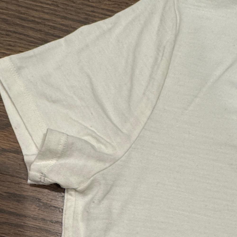 Unbound Merino Women's Cream V-Neck T-Shirt M - Picture 3 of 5